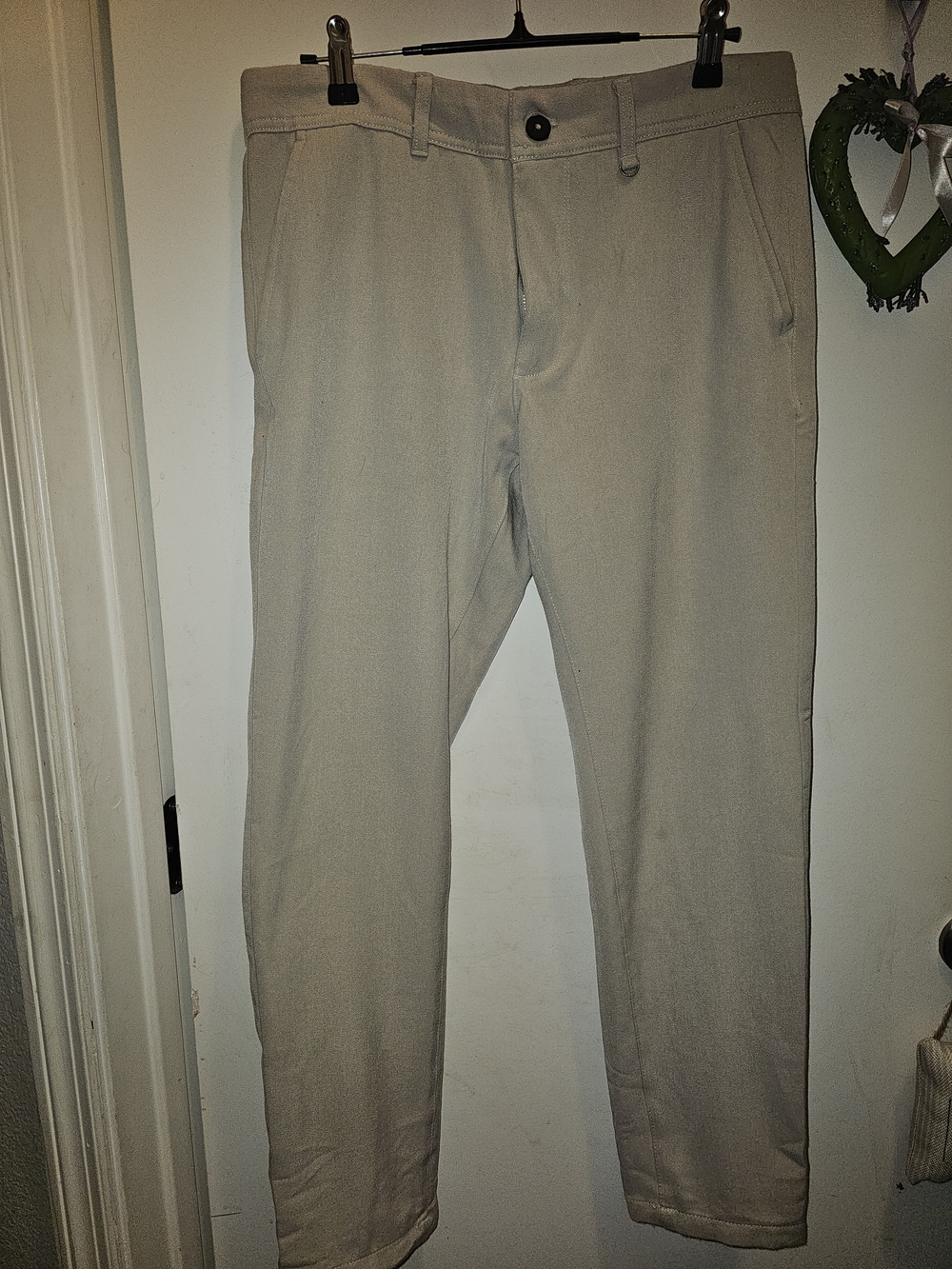 Denim And Flower Ricky Singh Men's Trousers Chinos Size 30 Beige Khaki Flat Fron